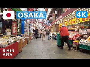 🇯🇵 Japan - Osaka: 5 Minutes Walking Tour - 4K