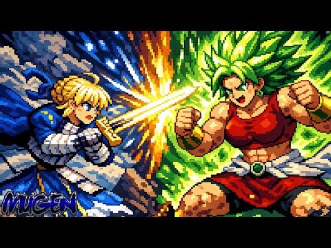 Saber vs Kale Legendary DBS Mugen mugen vs #dragonballsuper #fategrandorder #mugen