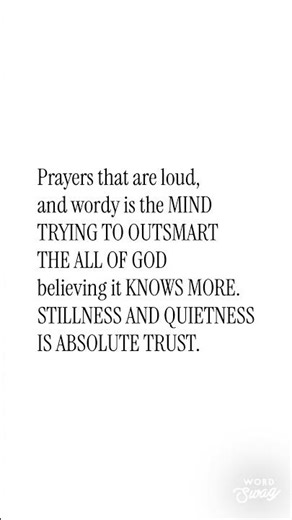 The INFINITE ABSOLUTE GOD knows what’s needed, TRUST.