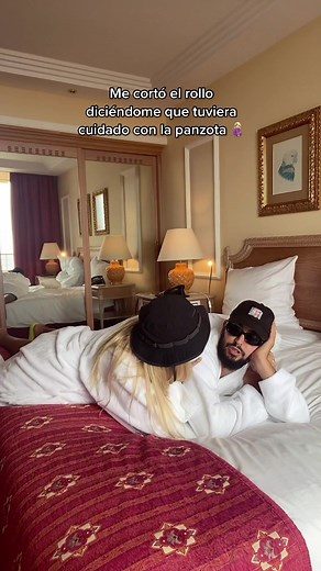 Playful Hotel Room Moments: A Funny Interaction