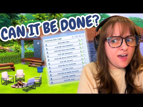 can sims SURVIVE a full day of summer camp??? | Sims 4 Gameplay