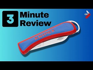 Toughest folder? Knipex Electricians Folding knife - 3 minute Review #knipex #edc