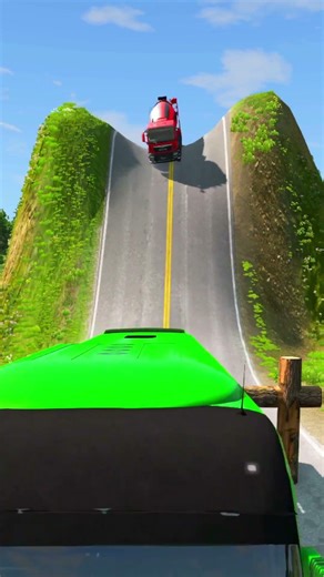 Cars vs Log Trap 121 BeamNG Drive #shorts