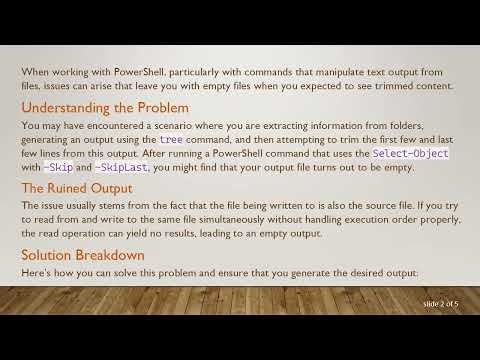 Resolving the Powershell Select-Object -Skip and -SkipLast Outputs Empty File Issue
