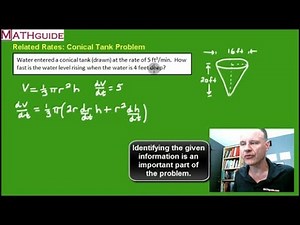 Related Rates: Conical Tank Problem