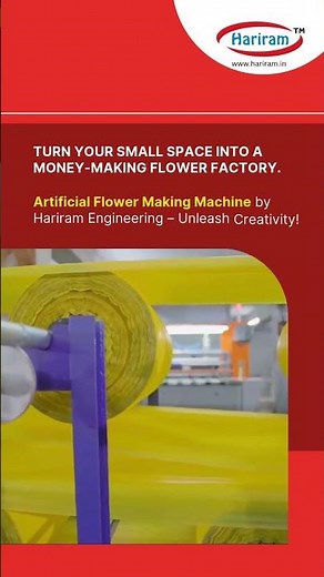 🌸 Start Your Own Flower Business | Artificial Flower Making Machine by Hariram Engineering