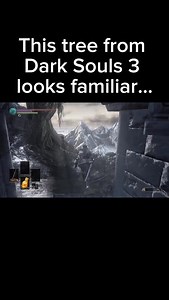 There is a reference to Dark Souls 2 at the very beginning of Dark Souls 3. Just outside Firelink Shrine, there is a tree of a giant that is identical to the tree of a giant in the Forest of The Fallen Giants in Dark Souls 2. There were three of these trees in total and they allowed you to access the memories of the giants in Dark Souls 2. It is a mystery if this is the same place at a different point in time, or if it’s simply a different giant that died the same way | Khan DarkSouls