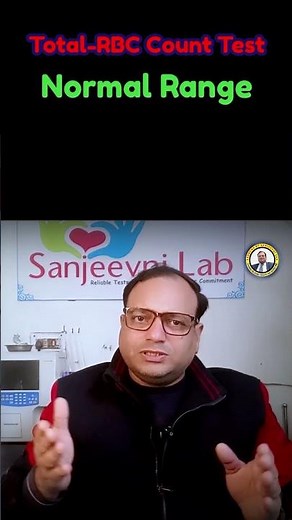 Total RBC Count Test Normal Range #rbcnormalvalue