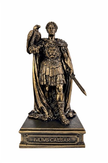 Statue Jules César en bronze : sculpture d'empereur romain, bronze coulé à froid et résine (24 cm) - Etsy France