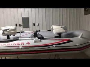 Intex Mariner 4 modifications (part 3) Transducer mount on an inflatable boat
