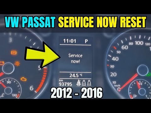 Volkswagen Passat Service Now Warning Reset - How To DIY