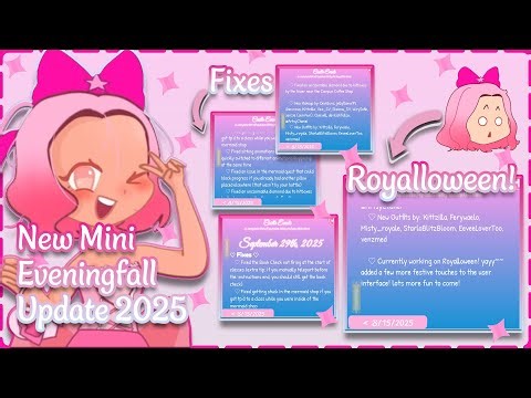 New Mini Eveningfall Update 2025 | Royale High Update