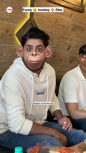 Kundali Bhagya team actors funny 😂 monkey 🐒 filter on set | Karan Preeta Srishti Sameer #shorts #kb