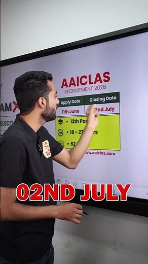 LATEST GOVERNMENT JOB RECRUITMENT 2026 AAICLAS RECRUITMENT 2026 #jobs #govtjobsinindia