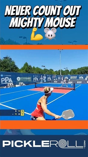 Allyce’s comeback was 🔥Down 8-10, match point…then 4 straight points and THAT walk-off winner. 🎯