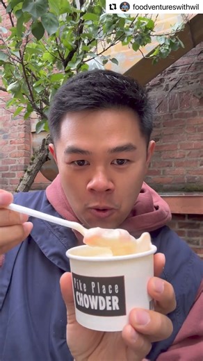 23 reactions | Repost @foodventureswithwil Seared Scallop Chowder 北 Pike Place Chowder - Seattle, WA This cup of chowder will sure soothe your soul! I love how creamy it is and you get bits of scallop in it which is a nice touch. This is another Seattle staple you can’t pass on. Pro-tip, order ahead on yelp and skip the long line 狼 #chowder #pikeplacechowder #scallop #soup #seattle | Pike Place Chowder | Facebook