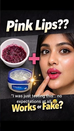 Lip Tint at Home 💄 Beetroot + Vaseline Result! DIY Korean Lip Balm at Home 😍 Does it REALLY Work?”