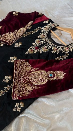 KARISHMĀ EMPORĪUM on Instagram: "AAFAT🔥 #velvet #zardoziwork"