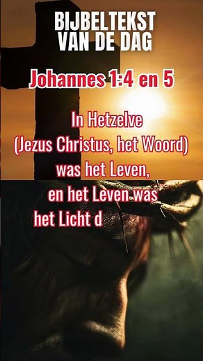 📖 Bijbeltekst van de dag | Johannes 1:4 en 5 + 🎶 muziek Arnold van Laar #jesus #gospel #bible