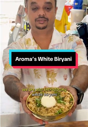 Authentic Chennai-style Chicken Briyani at Aroma Indian Food