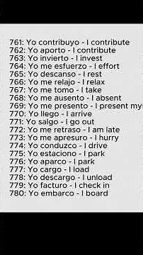 Learn 1000 Spanish Verbs | 781 - 780 Essential Verbs