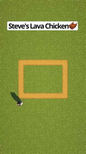 Blockical on Instagram: "Minecraft Steve’s Lava Chicken🍗 #minecraft #minecraftbuilding #minecraftbuilds #minecrafttutorial"