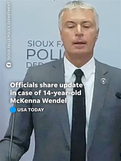 Authorities in Sioux Falls shared the latest in the case of 14-year-old McKenna Wendel, who was found dead in South Dakota. Attorney General Marty Jackley assured the public that