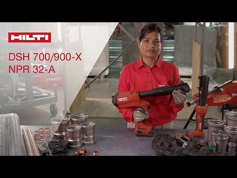 OVERVIEW of Hilti's gas saws and cordless pistol-grip pipe press tool