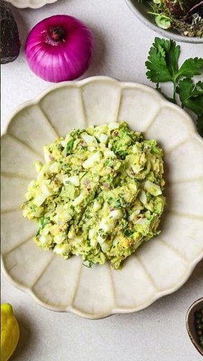 Easy Avocado Egg Salad 🥑 🥚 #avocadorecipes #saladrecipe #quickrecipe
