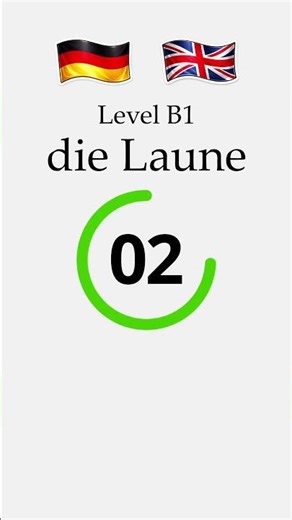 German Word #47 | Laune | B1