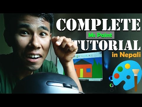 Lesson -4 MS PAINT Tutorial in Nepali, paint tutorial in nepali ‪@chhatra21y‬ #paint #mspaint