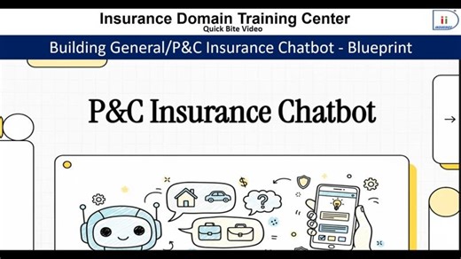 AI Chatbot for General Insurance/ P C Insurance- Blue Print | Insurance Domain Training Center