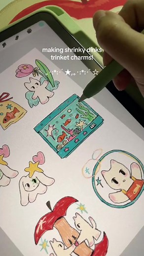 Making Shrinky Dinks Trinket Charms