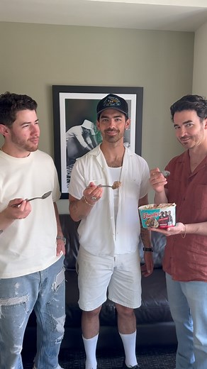 Teamed up with @friendlys_icecream for our 20th anniversary flavor. As true Jersey kids, Friendly’s has been with us since day one, so bringing it full circle was only right. Head to wherever Friendly’s ice cream is sold to grab yours today ! | Jonas Brothers