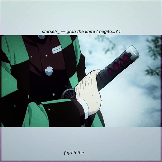 Tanjiro's Knife Scene - A Captivating Moment