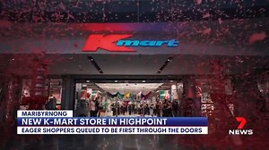 Eager shoppers queued at Highpoint this morning waiting for a new Kmart store to open its doors. 7NEWS at 6pm | More local news: www.7NEWS.com.au/news/vic #7NEWS | 7NEWS Melbourne