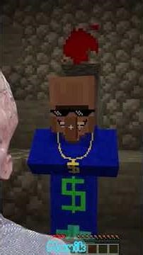 Alpha And Rich Villager Found The Longest Scariest Minecraft... #minecraft #minecraftshorts #gaming