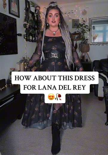 Flattering Rose Mesh Dress for a Gothic Look