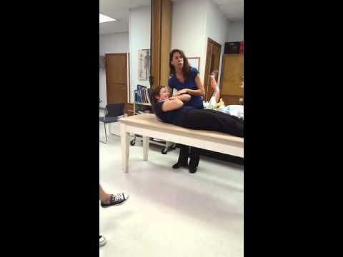 MMT Manual muscle test rectus abdominal trunk flexion upper abs Dr. Bryan - Physical Therapist