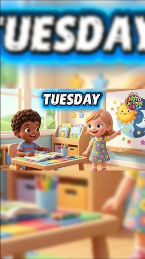 Learn Days of the Week! Tuesday Song for Kids | 3D Animation