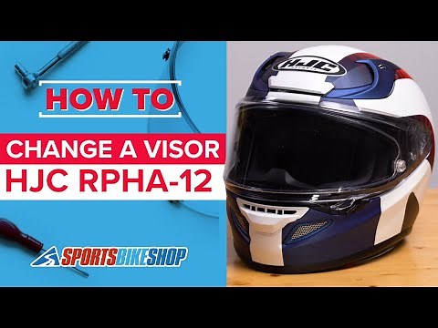 How to change a visor: HJC RPHA-12 motorcycle helmet