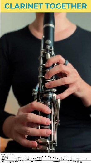 Ab or G# Major Scale for Clarinet in 2 Octaves