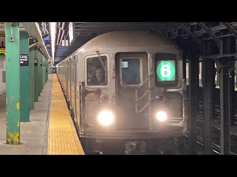 (6) Lcl & (6X) Exp Train Action at Longwood Avenue