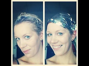 Dyeing my hair white with Directions - my first attempt