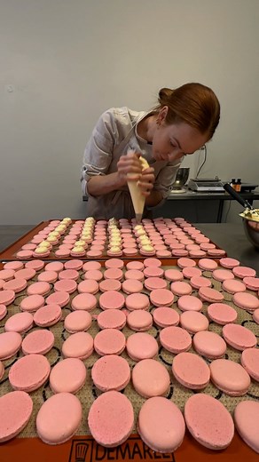 BROOKI on Instagram: "Daily baking vlogs are here! 👩‍🍳 it’s my first day in the new kitchen. Project: test the oven. #bakerylife #dayinthelife #bakeryowner"