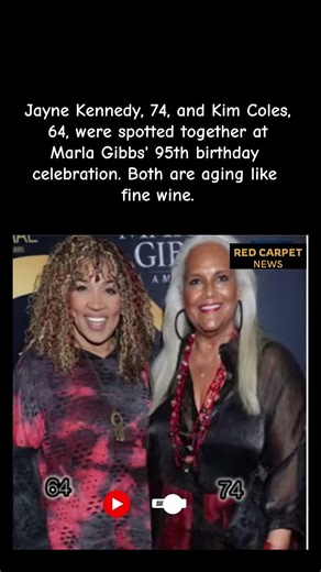 Jayne Kennedy, 74 & Kim Coles, 64 — Aging Like Fine Wine at Marla Gibbs' 95th Birthday #shorts