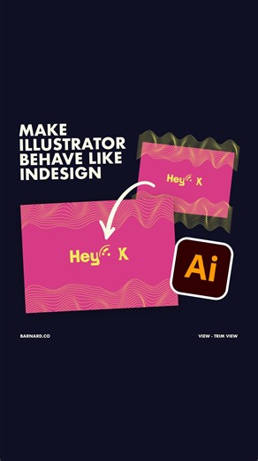 What happens when you press [W] in InDesign? 🆆 It hides whatever is off the edge of the artboard, right? Well did you know you can make Illustrator do the same thing? 1. In Illustrator go to ‘Edit - Keyboard Shortcuts’ �2. Change the drop down from ‘Tools’ to ‘Menu Commands’ � 3. Twirl open ‘View’ to see ‘Trim View’ 4. Set this as the keyboard shortcut ‘W’ Now whenever you press [W] in Illustrator, it’ll hide whatever is off the edge of the artboard, just like Indesign! #graphicdesign #illustra