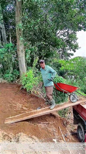 Rolling the Load: How a Plank and a Wheelbarrow Move Sand Up onto a Truck