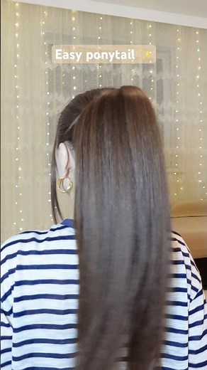 Easy Voluminous Ponytail Tutorial ✨ Quick Hairstyle #hairstyle #ponytail#shorts