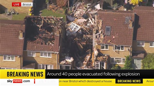 90K views · 384 reactions | BREAKING: Footage from the Sky News helicopter reveals the extent of the damage after a house was destroyed following a reported gas explosion - leaving three people in hospital. Sky's Gareth Barlow has the details... Full story ➡️ https://trib.al/IQfhGIT  Sky 501 and YouTube | Sky News | Facebook